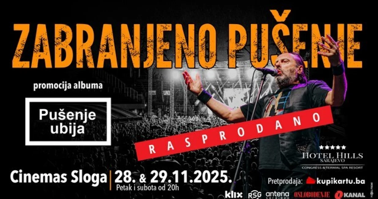 Oba koncerta su već rasprodana/