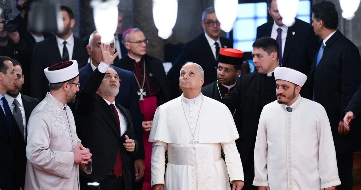 Papa Lav XIV je posjetio Plavu džamiju/Anadolija/
