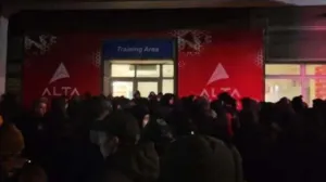 Navijači Partizana (FOTO: Screenshot/Nova.rs)/Foto: 