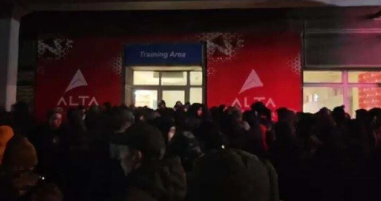 Navijači Partizana (FOTO: Screenshot/Nova.rs)/Foto: 