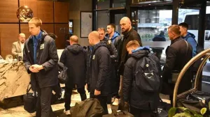 Detalj sa dolaska košarkaške reprezentacije Srbije u Sarajevo (FOTO: Aleksandar Dimitrijević/Sportal)/Foto: 