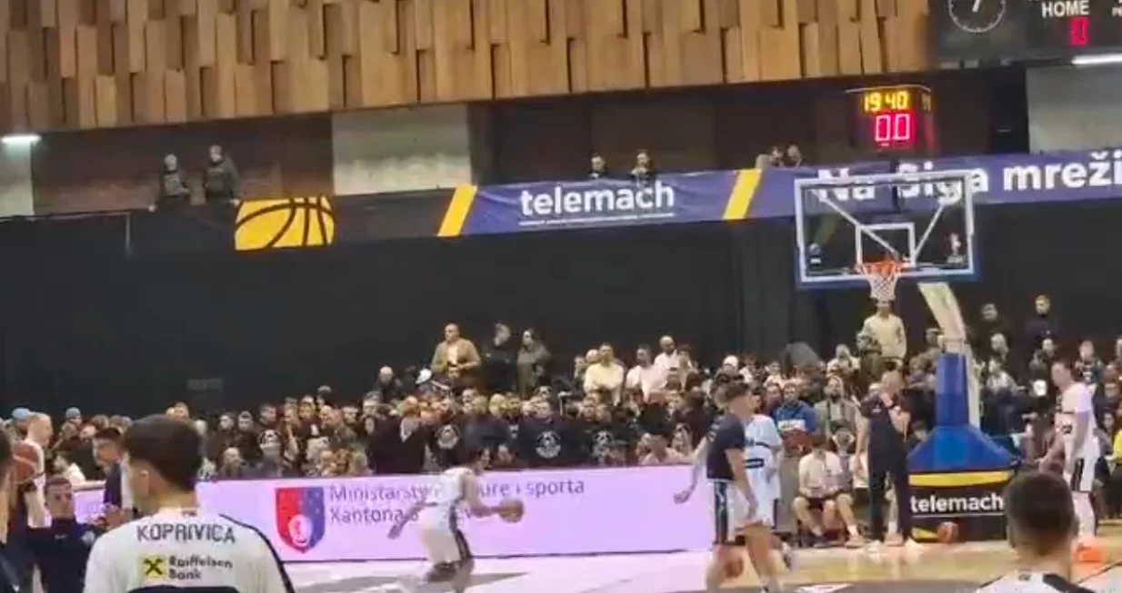 BH Hooligansi do&scaron;li u dvoranu Mirza Deliba&scaron;ić (FOTO: Screenshot)/Foto: 