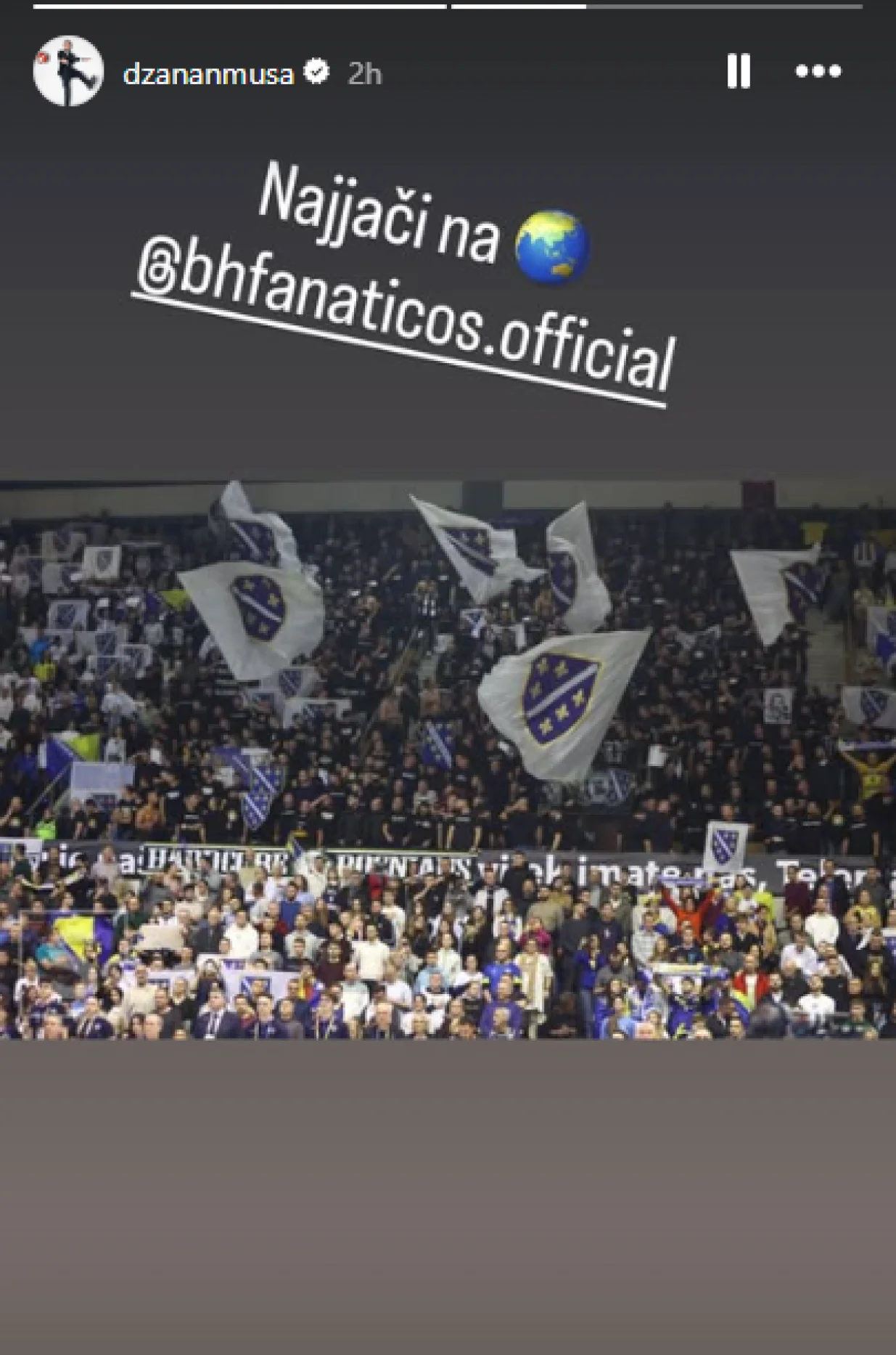 Objava Džanana Muse (FOTO: Screenshot/Instagram)/Foto: 