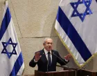 Israeli Prime Minister Benjamin Netanyahu speaks at the plenum of the Knesset, Israel's parliament, in Jerusalem, November 10, 2025. REUTERS/Ronen Zvulun/Ronen Zvulun