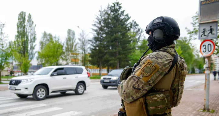 MUP RS, SAJ, specijalci čuvaju Milorada Dodika, specijalci ispred Univerziteta u Istočnom Sarajevu/Damir Deljo