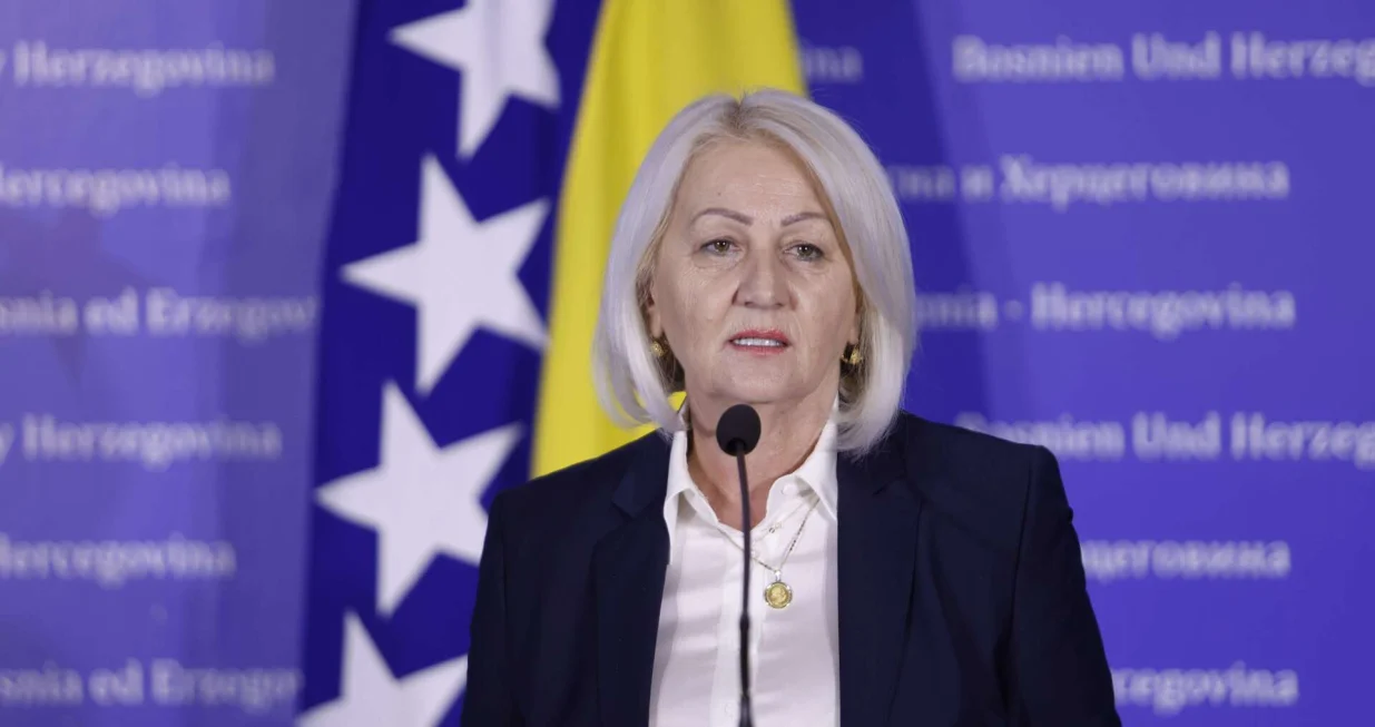 Borjana Kri&scaron;to, predsjedavajuća Vijeća ministara BiH nakon sastanka sa evropskom komesarkom za pro&scaron;irenje Martom Kos/Amer Kajmović