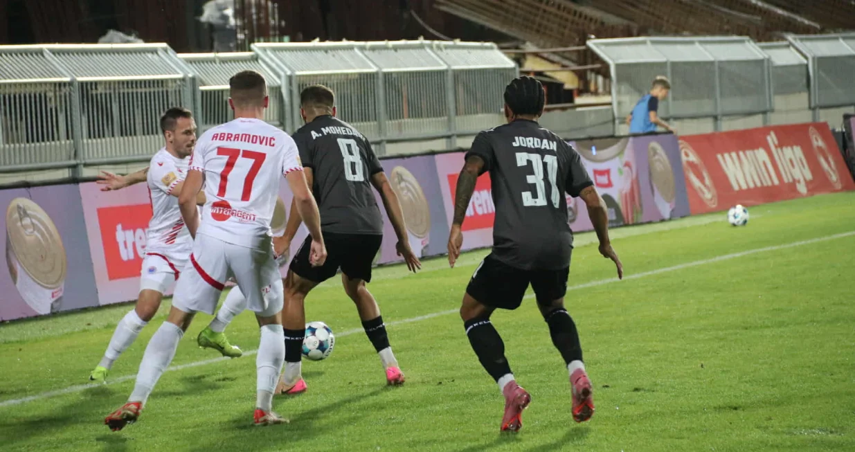 Detalj sa utakmice u Mostaru (FOTO: Sport1)/Foto: 