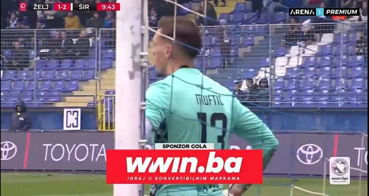 Gol Tomića za Široki Brijeg (FOTO: Screenshot/Arenasport)/Foto: 
