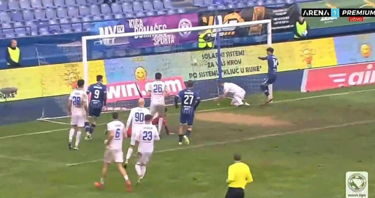 Cvetanoski pogodio protiv &Scaron;irokog Brijega (FOTO: Screenshot/Arenasport)/Foto: 