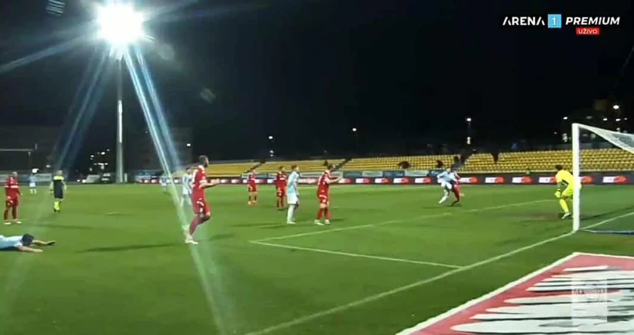 Gol Krekovića za preokret Posu&scaron;ja protiv Sloge (FOTO: Screenshot/Arenasport)/Foto: 