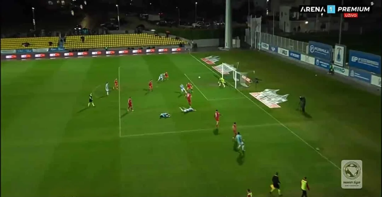 Gol Krekovića za preokret Posu&scaron;ja protiv Sloge (FOTO: Screenshot/Arenasport)/Foto: 