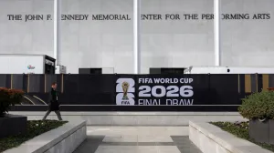 Soccer Football - FIFA World Cup 2026 - Washington D.C., District of Columbia, U.S. - December 4, 2025 General view outside the John F. Kennedy Memorial Center for the Performing Arts ahead of the draw REUTERS/Jeenah Moon/Foto: Jeenah Moon
