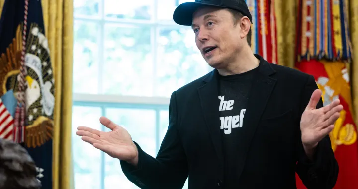Elon Musk, Chief Executive Officer, Tesla, SpaceX and X (previously known as Twitter) and Administrator, Department of Government Efficiency (DOGE) speaks during a press conference with United States President Donald J Trump in the Oval Office of the White House in Washington, DC, US, May 30, 2025.Credit: Francis Chung/Pool via CNP/AdMedia Photo: CNP/AdMedia/NEWSCOM/Cnp/admedia/newscom