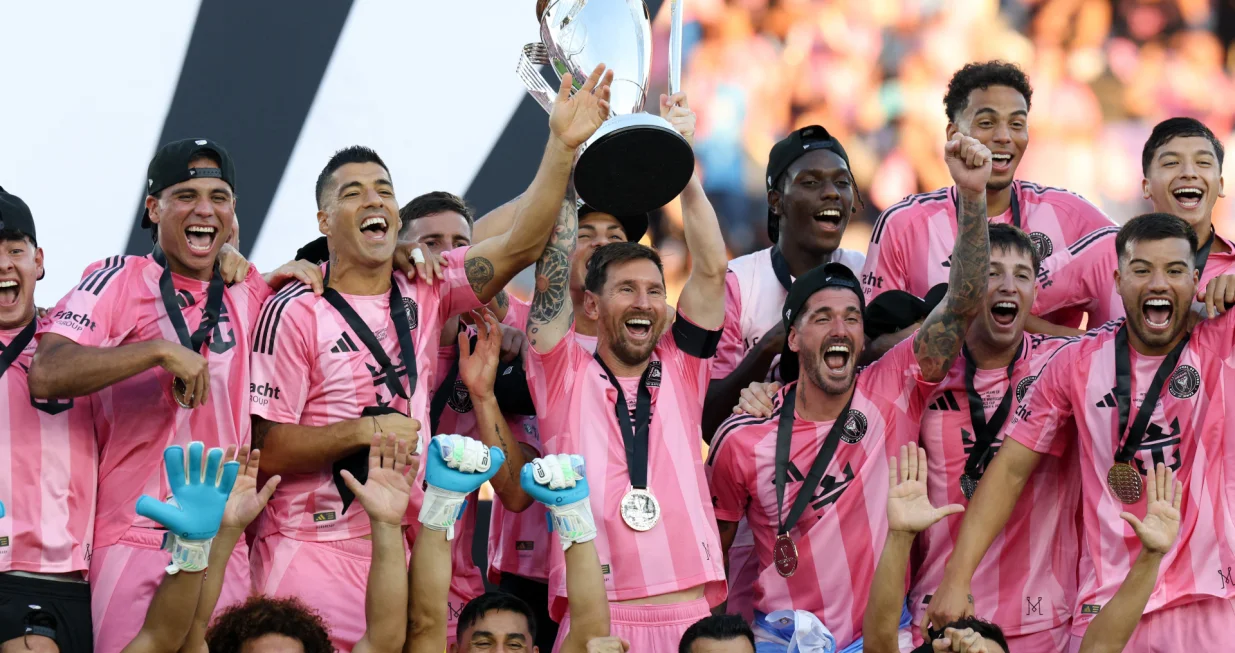 Messi i družina slave titulu/Foto: 