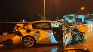 Nesreća u banjoj luci, smrskano vozilo/ATV/Atv