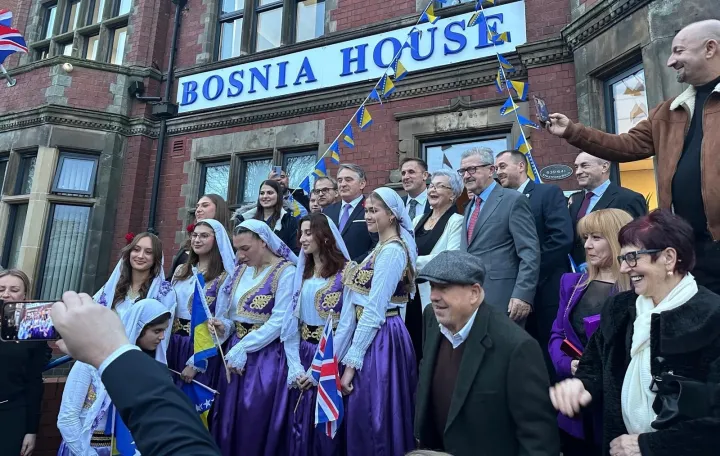 Dan državnosti BiH u Bosanskoj kući u Birminghamu, prijemu prisustvovao Željko Kom&scaron;ić//