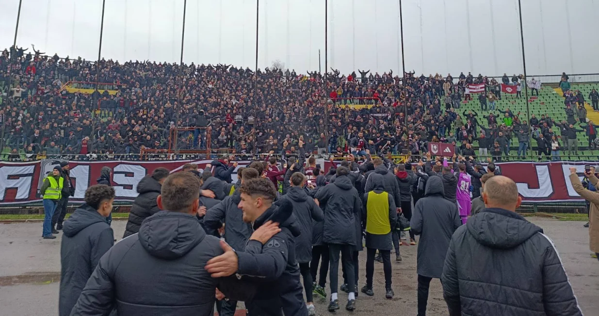 Slavlje navijača Sarajeva/Foto: 