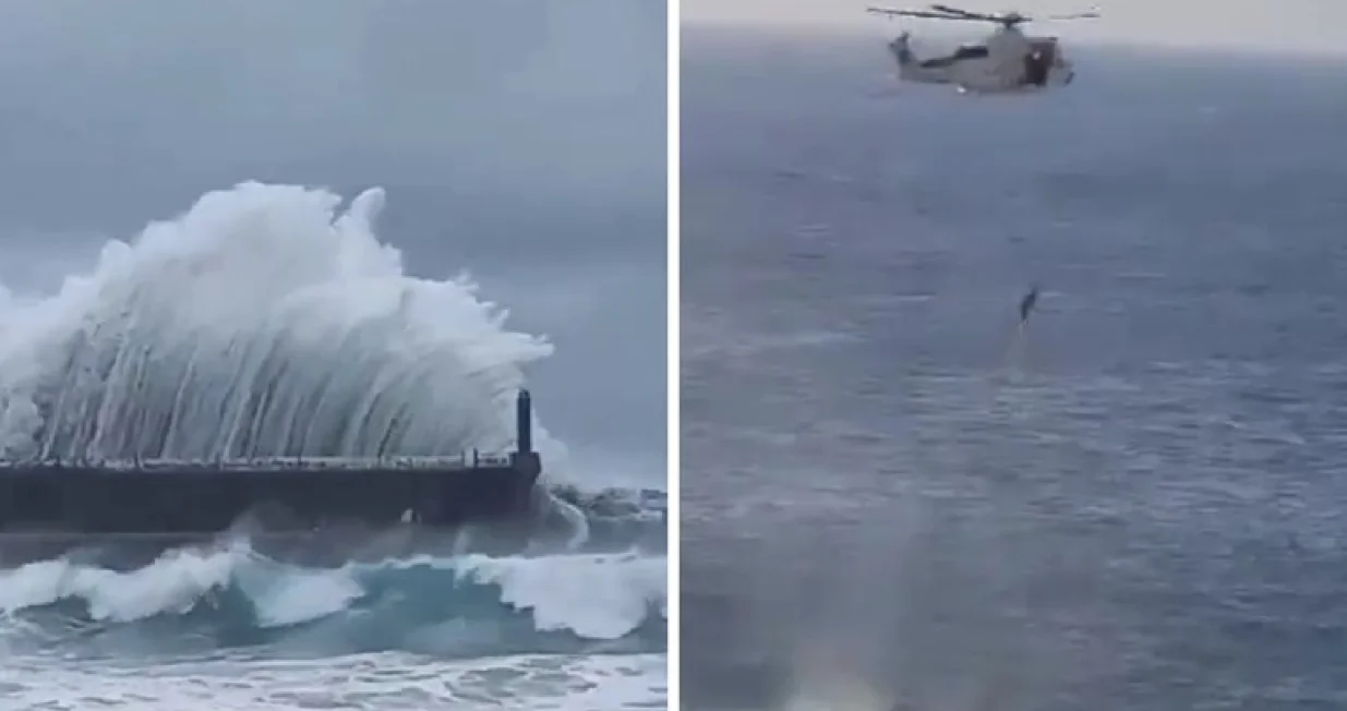 Vodena masa povukla više ljudi/Printscreen/X.com//