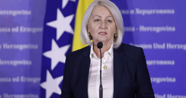 Borjana Krišto, predsjedavajuća Vijeća ministara BiH nakon sastanka sa evropskom komesarkom za proširenje Martom Kos/Amer Kajmović