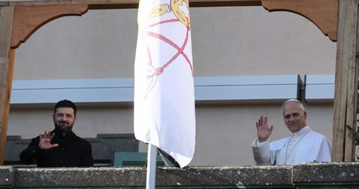 Zelenski i papa Lav/X.com//