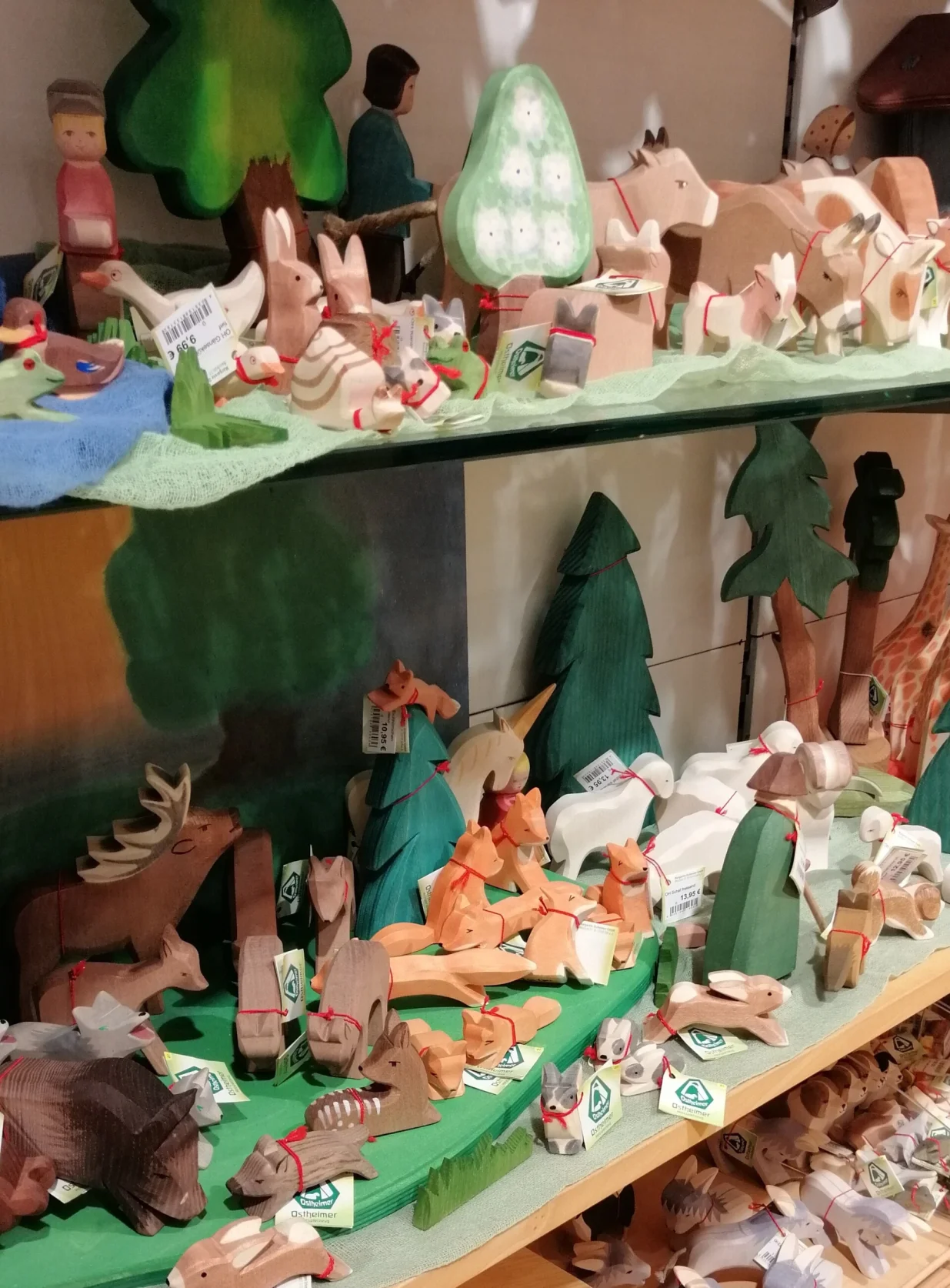 davDrveni ukrasi za jelku i igračke za djecu/