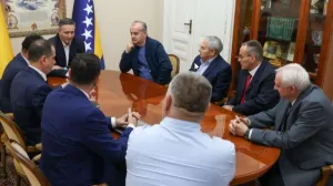 Denis Bećirović, sastanak, JOB Unija veterana BiH/Fena