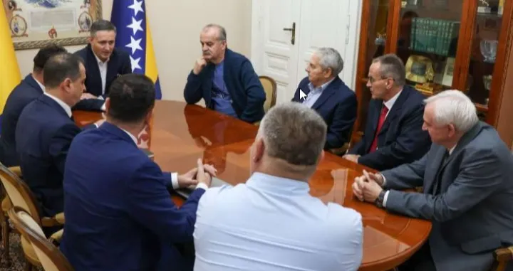 Denis Bećirović, sastanak, JOB Unija veterana BiH/Fena