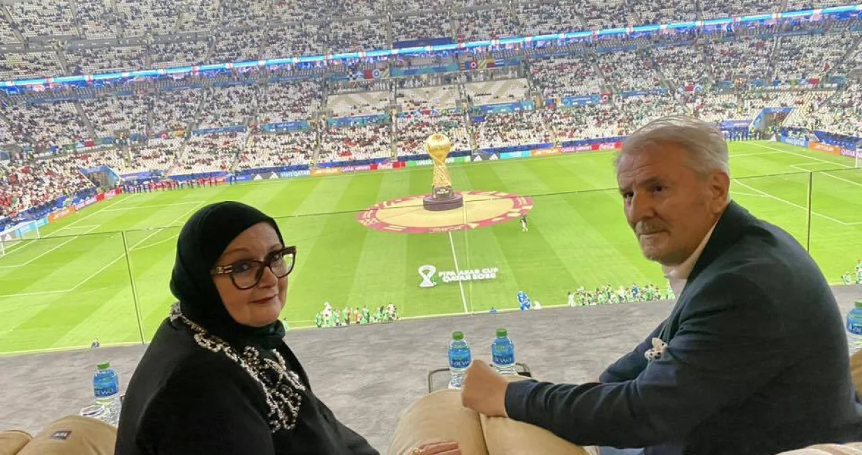 Bisera Turković i Refik Lendo u Kataru/Foto: 