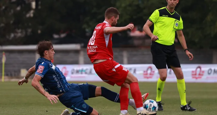 Frano Jelić sudio meč Sloga - Željezničar/Foto: 