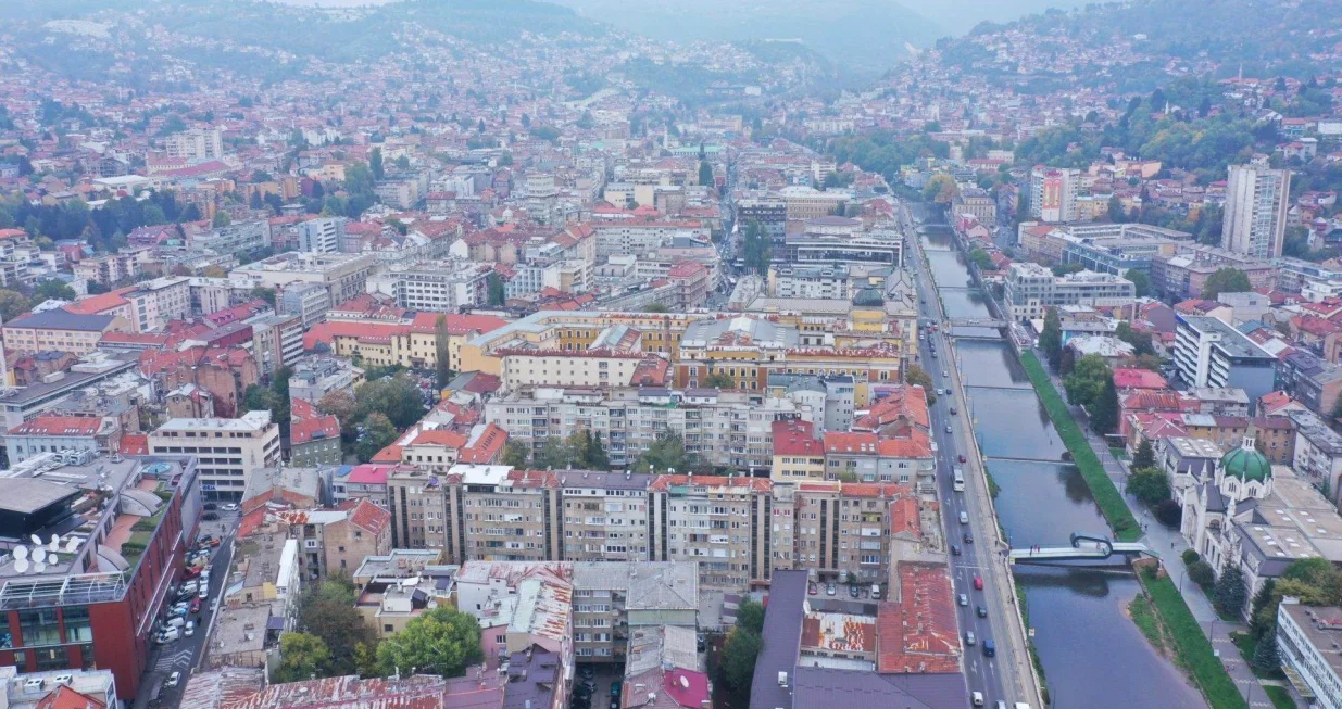 Sarajevo, panorama, centar Sarajeva, stari dio grada, čaršija/Detektor.ba
