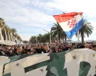 Protest, riva, Split, hapšenje napadača na Srbe, Hrvatska/Bogdan Klarić