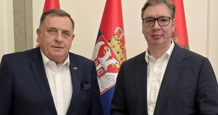 milorad dodik i aleksandar vučić, sastanak u beogradu Instagram/Instagram