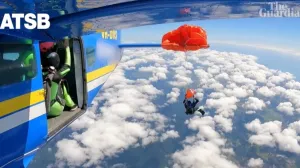 Padobran, sportski avion, preživio/Prtsc