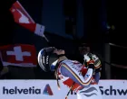 Alpine Skiing - FIS Alpine Ski World Cup - Women's Downhill - St. Moritz, Switzerland - December 13, 2025 Germany's Emma Aicher reacts after her run REUTERS/Stefan Wermuth/Foto: Stefan Wermuth