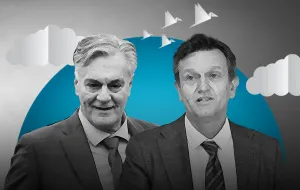 Sini&scaron;a Karan, Branko Blanu&scaron;a, kandidati, izbori u RS-u, vizual za kolumnu/Benjamin Krnić