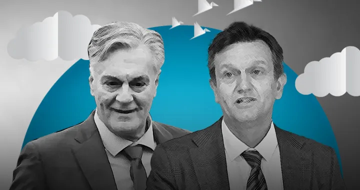 Sini&scaron;a Karan, Branko Blanu&scaron;a, kandidati, izbori u RS-u, vizual za kolumnu/Benjamin Krnić