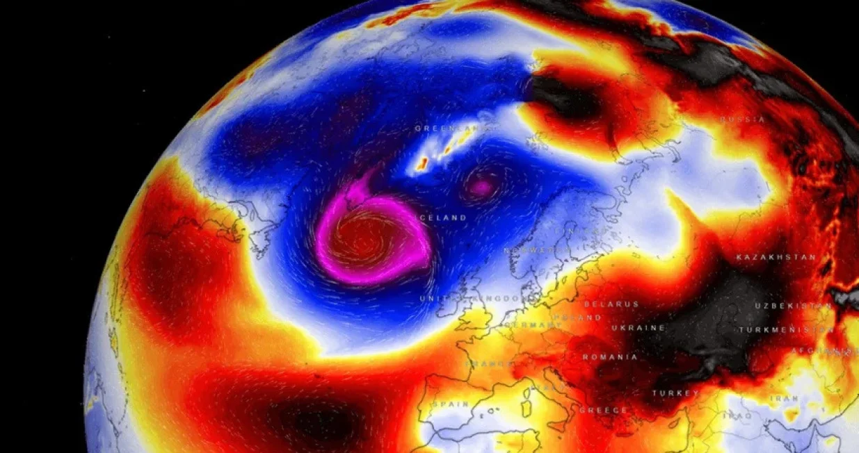 Ciklon nad sjevernim Atlantikom/Severe Weather