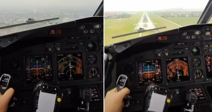 Slijetanje na sarajevski aerodrom/Screenshot/