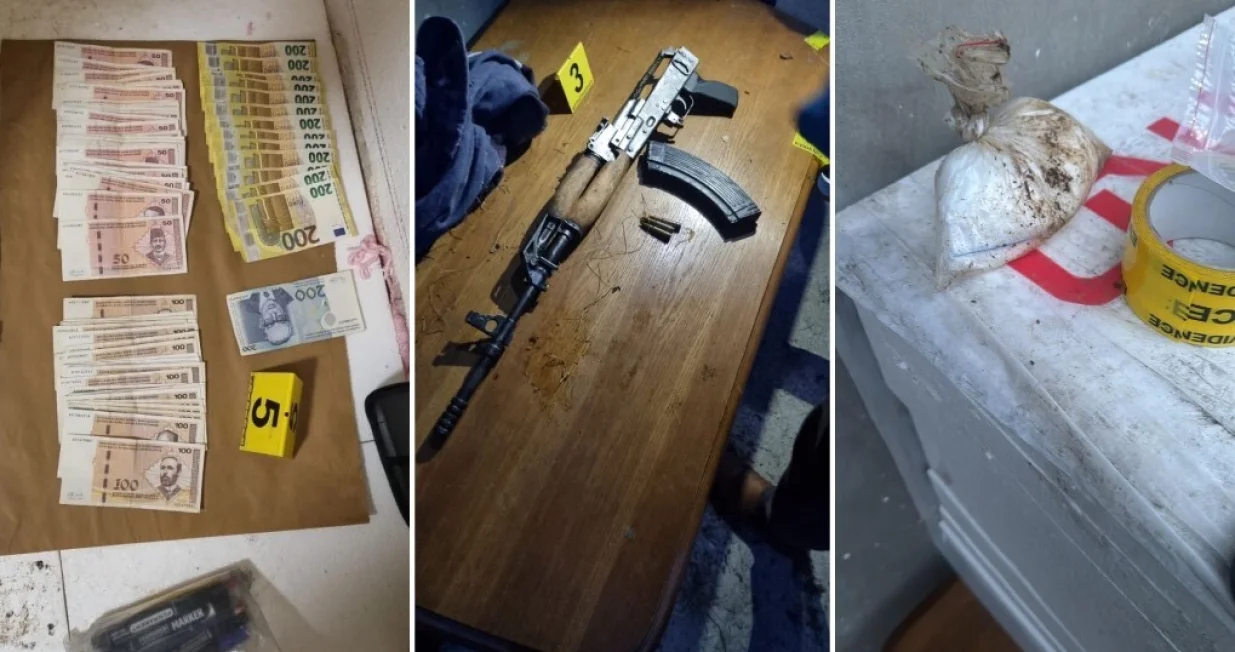 OduzetI droga, oružje, novac i vaga/MUP ZDK/