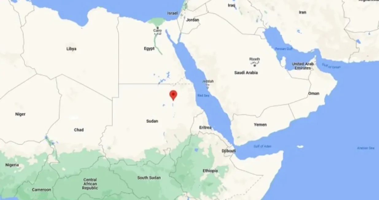 19.4N, 33.7E - porijeklo svih danas živih. Slika: Google Maps/IFLS/