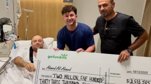 heroj australije Ahmed al ahmed, ček na 2,5 miliona dolara/Instagram