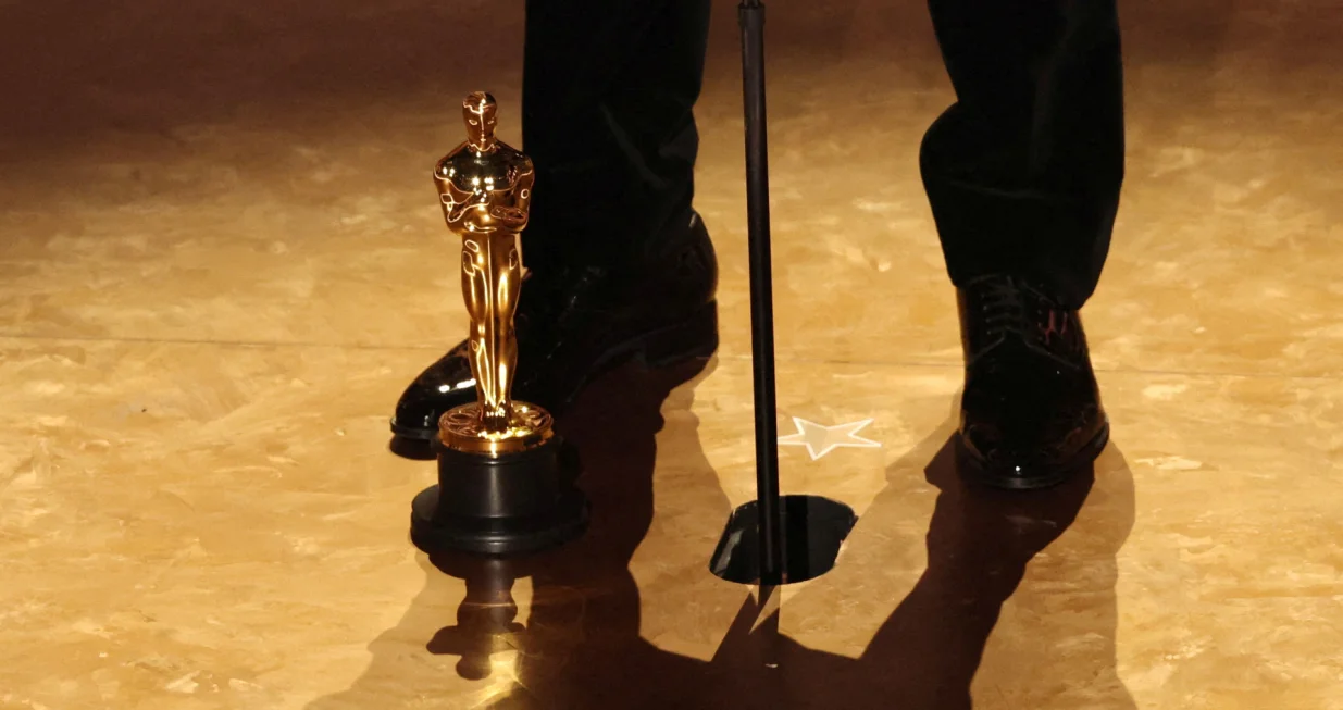 FILE PHOTO: Sean Baker wins the Oscar for Best Director for "Anora" during the Oscars show at the 97th Academy Awards in Hollywood, Los Angeles, California, U.S., March 2, 2025. REUTERS/Carlos Barria/File Photo/Carlos Barria