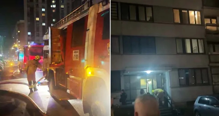 Požar na grbavici, intervencija vatrogasaca, ulica topal osman-pa&scaron;e, sarajevo/Screenshot