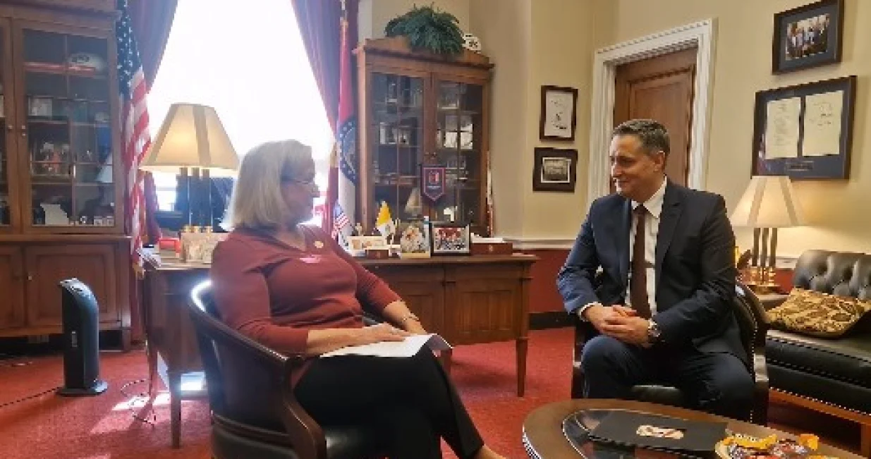 Denis Bećirović i Ann Wagner, sastanak, Washington/Prtsc