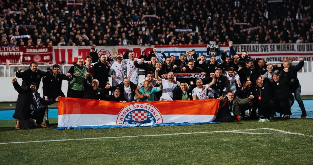 Slavlje igrača Zrinjskog/Foto: 