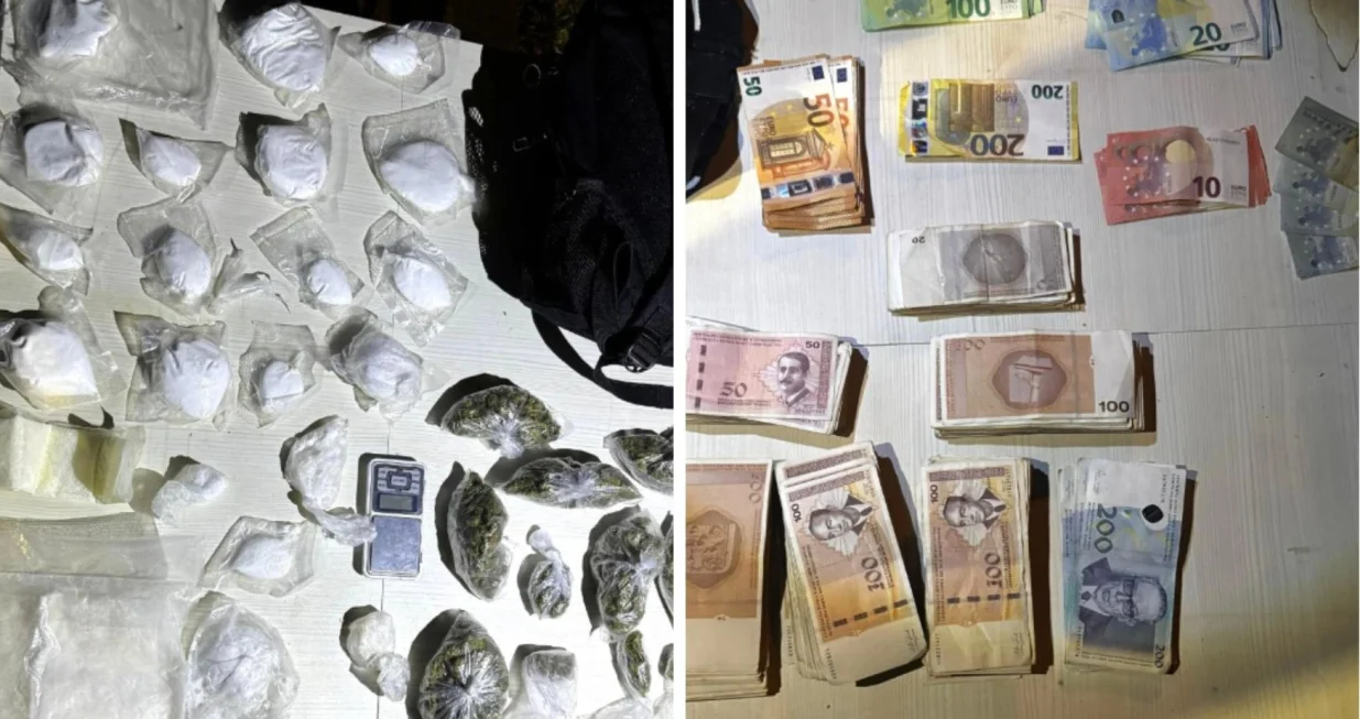 Akcija MUP TK u Tuzli: Uhap&scaron;en bjegunac iz Živinica, pronađeni droga, oružje, novac//