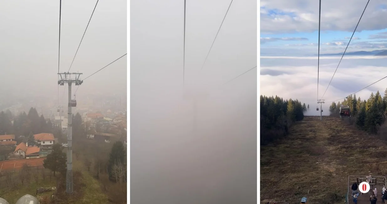 Sarajevo i Trebević - drastična razlika/Amir Papić