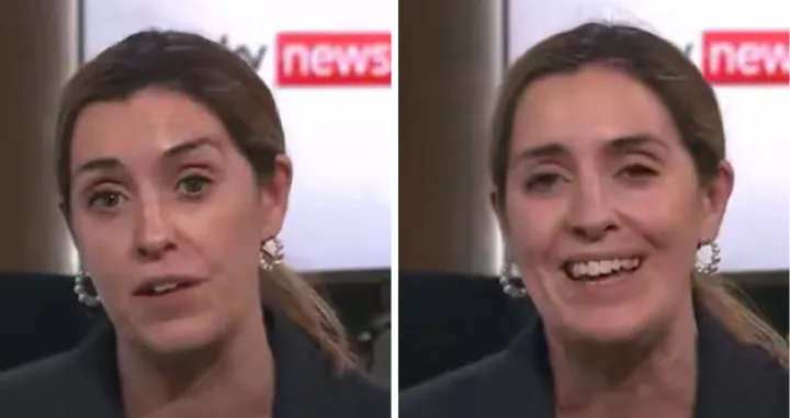 Voditeljici&nbsp;Sky Newsa Katie Spencer potkrala se psovka tokom javljanja uživo/Screenshot