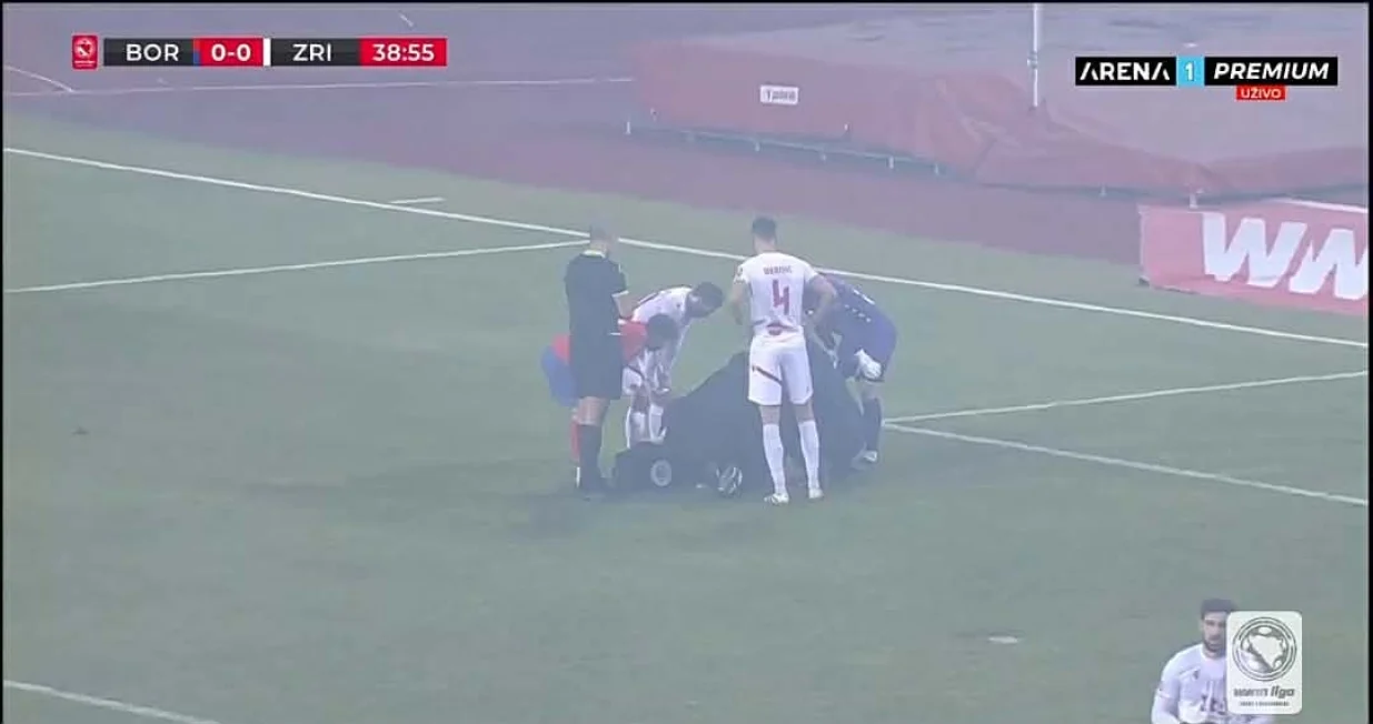 Povreda Nemanje Bilbije/Foto: 