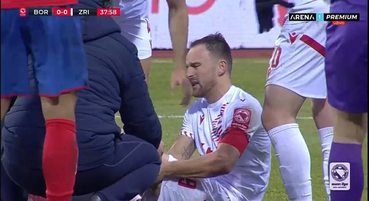 Povreda Nemanje Bilbije/Foto: 